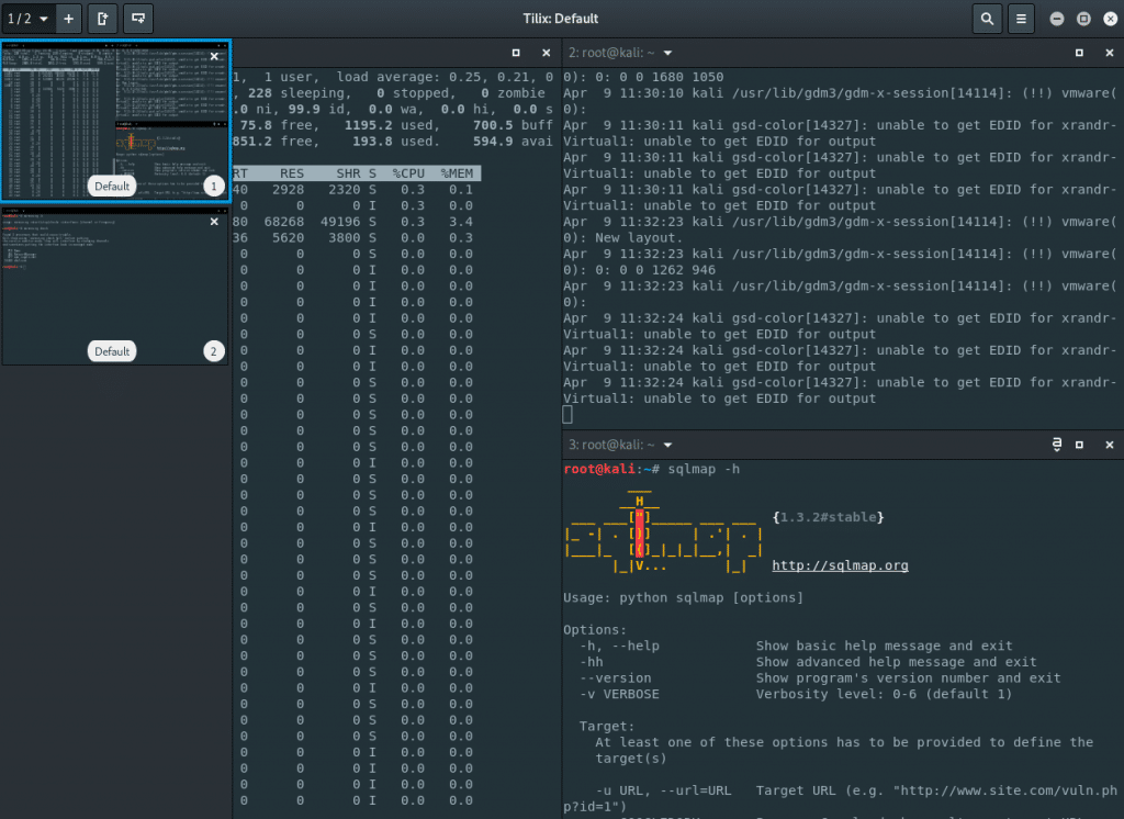 Tilix multiplexeur de terminal pour Linux