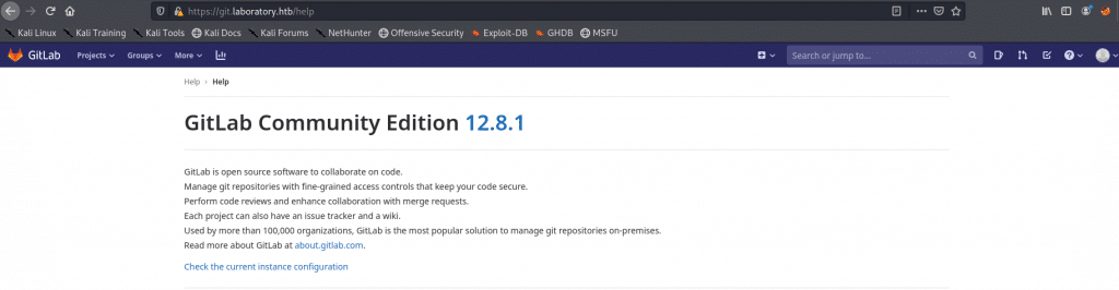 version de gitlab